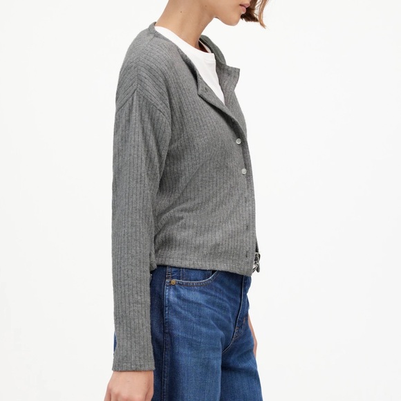 Madewell Sweaters - Madewell Relaxed‎ Button-Front Cardigan Women’s XXS Grey